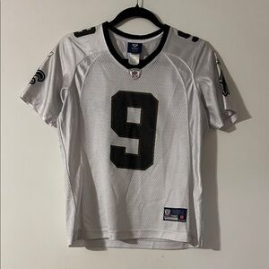 Drew Brees Women's White and Black Reebok Onfield Sports Jersey Small